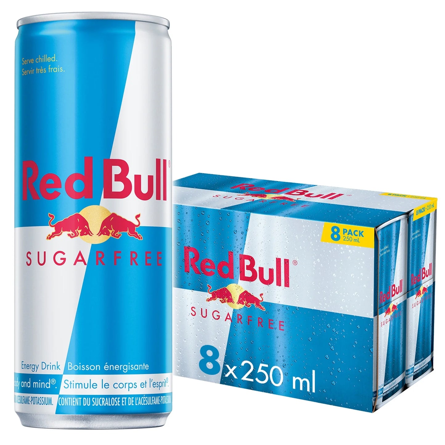 Red Bull Sans Sucre 250ml (8 Pack)