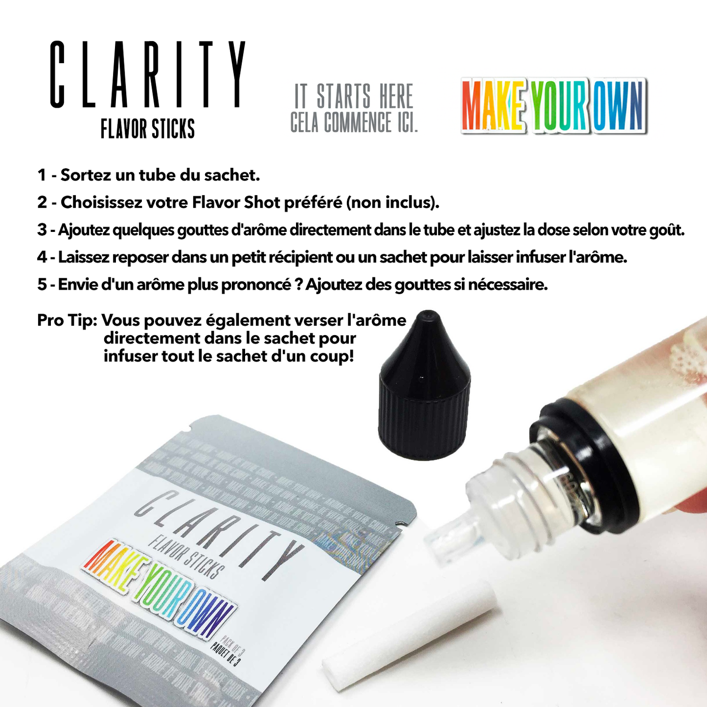 CLARITY FLAVOR STICKS MAKE YOUR OWN