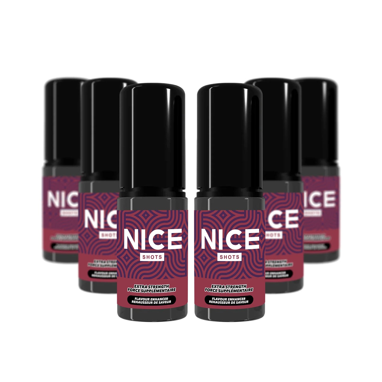 NICE SHOTS - RASPBERRY GRAPE LEMON ICE (6 Pack)