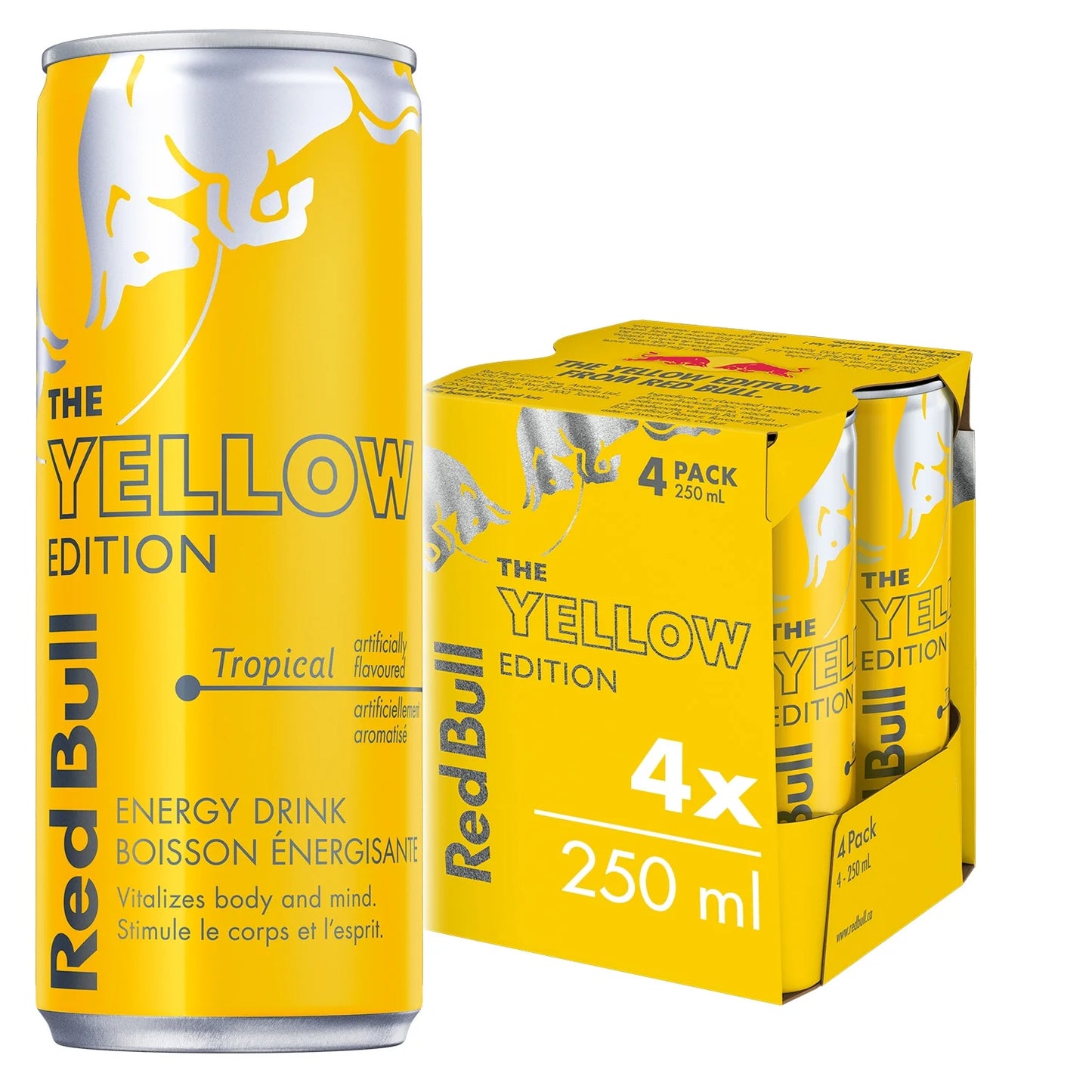 Red Bull Yellow Edition 250ml (4 Pack)