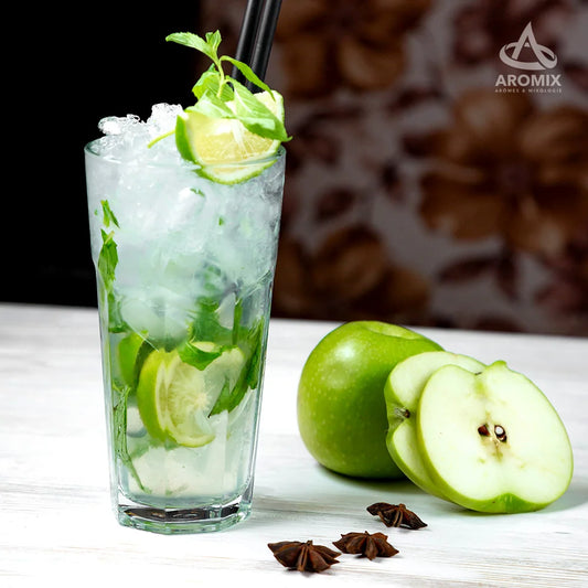 White Grape Green Apple Fizz Mocktail