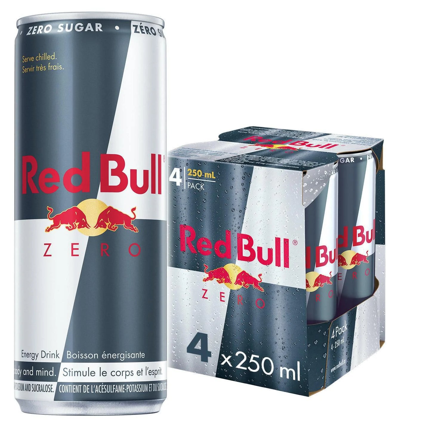 Red Bull Zero 4 PACK 250ml