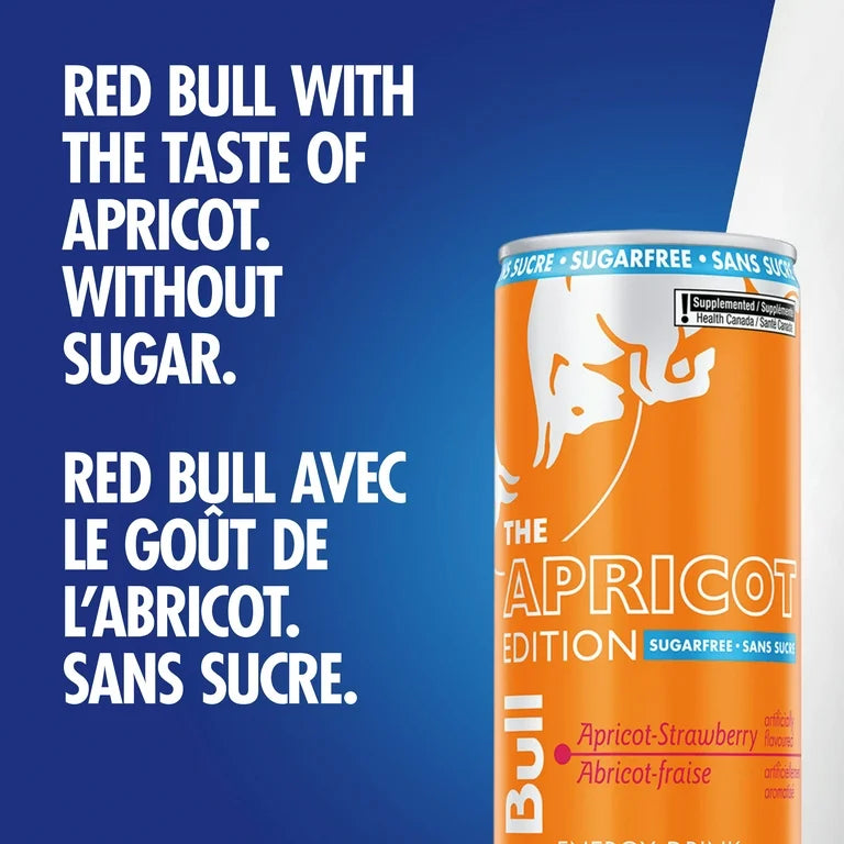 Red Bull Apricot Edition Sans Sucre 250ml