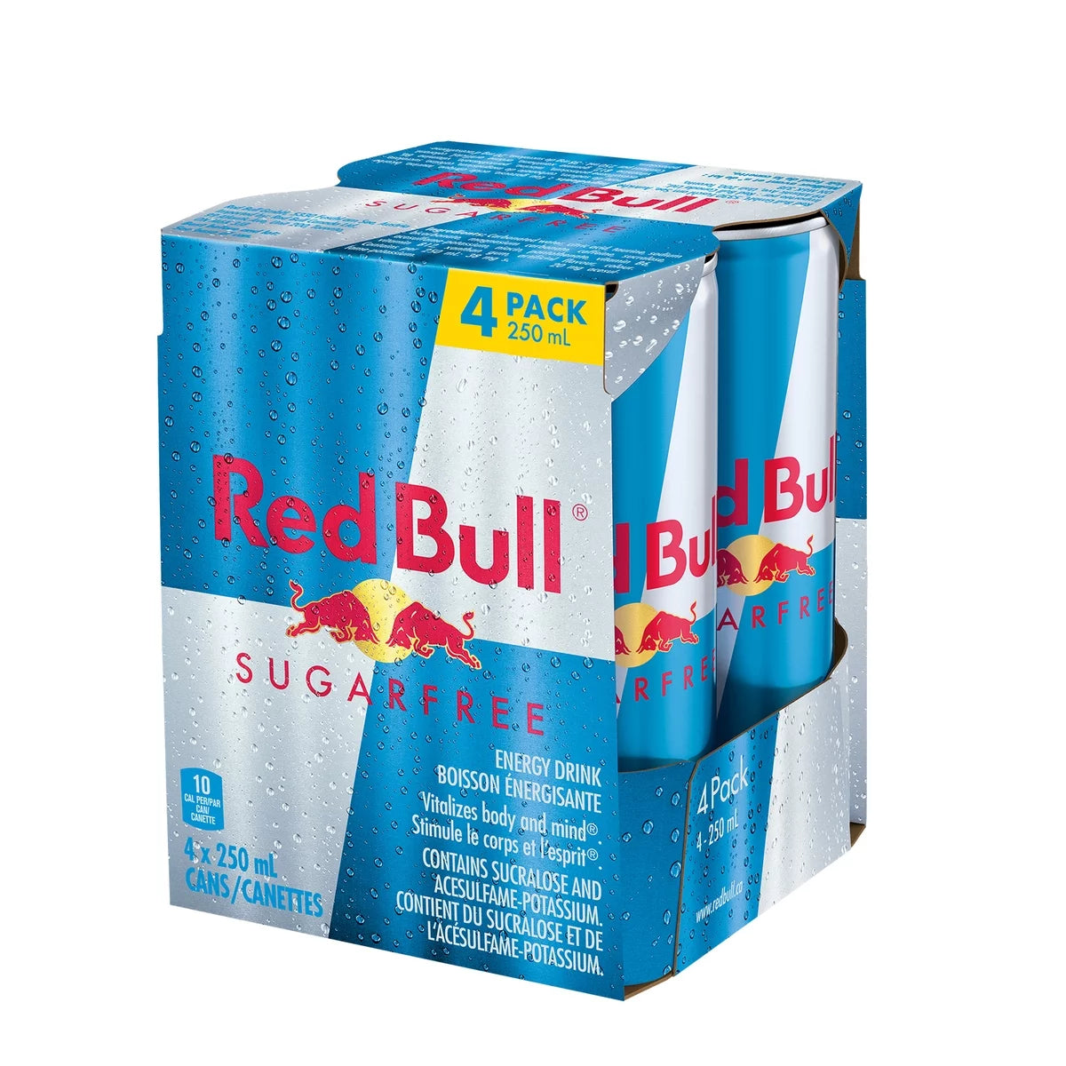 Red Bull Sans Sucre 4 PACK 250ml