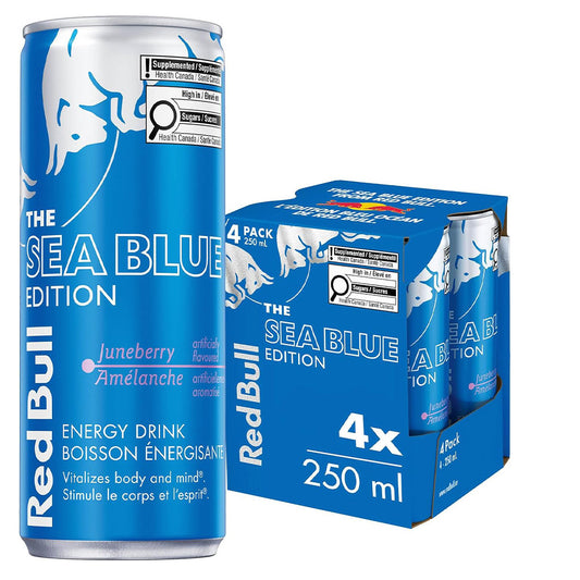 Red Bull Sea Blue Edition 4 PACK 250ml