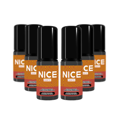 NICE SHOTS - STRAWBERRY BANANA ICE (6 Pack)