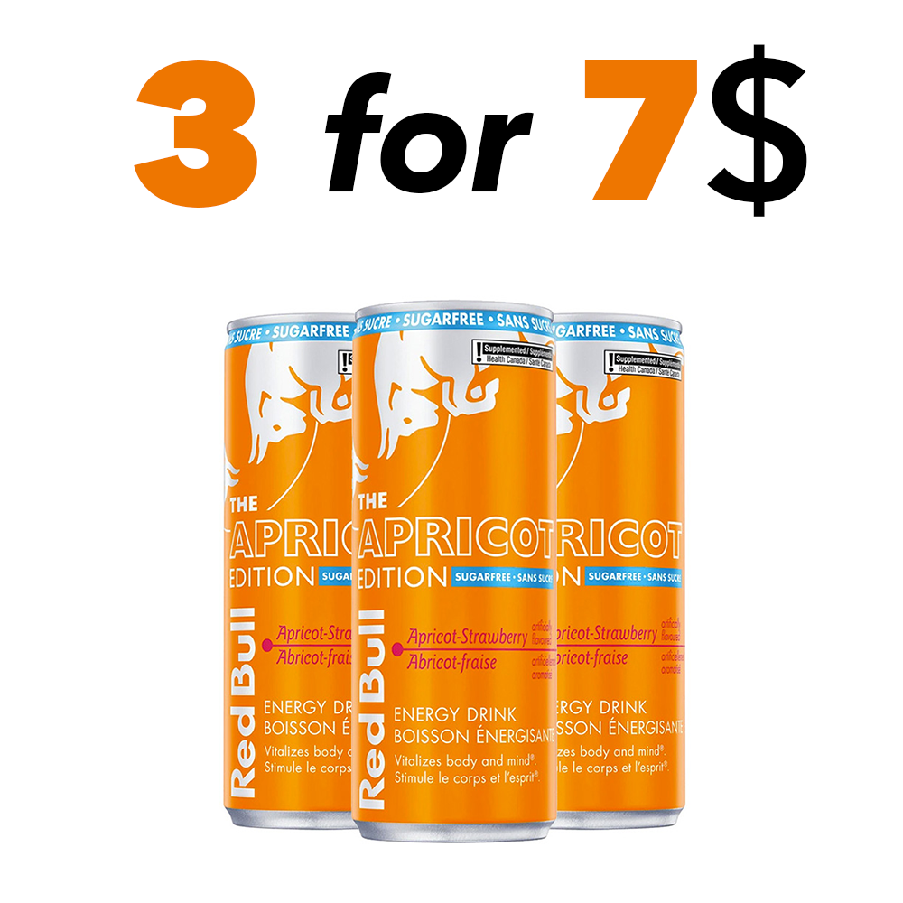 Red Bull Apricot Edition Sans Sucre 250ml