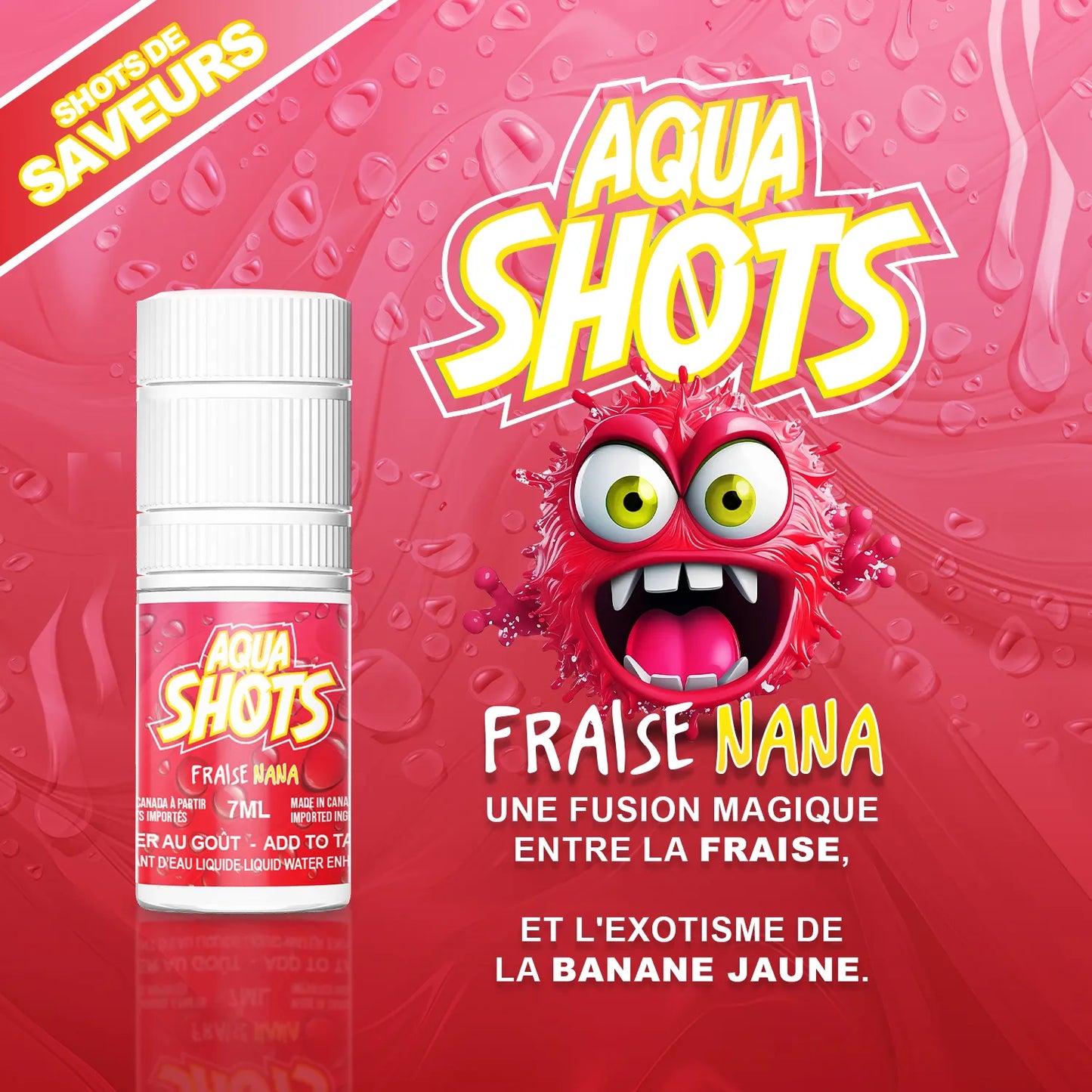 AQUA SHOTS - Fraise Nana