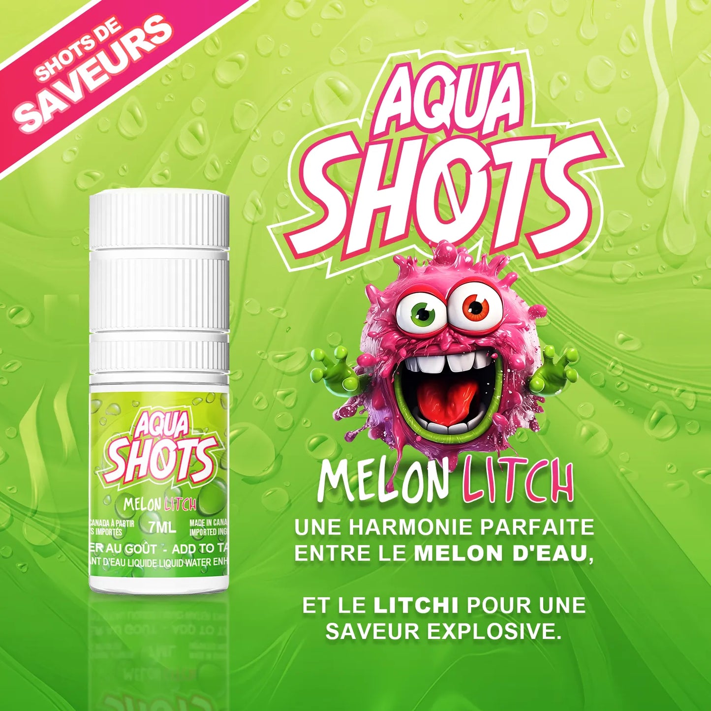 AQUA SHOTS - Melon Litchi