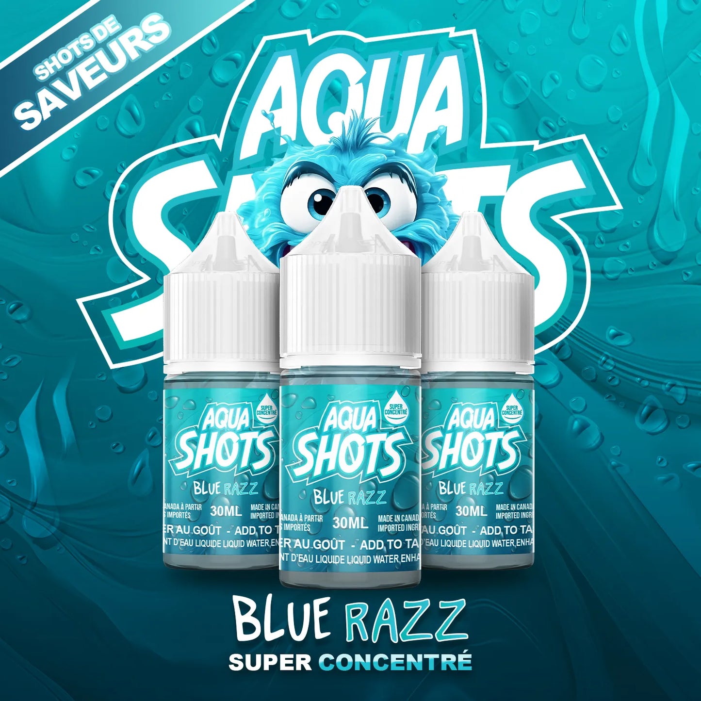 AQUA SHOTS SC BLUE RAZZ