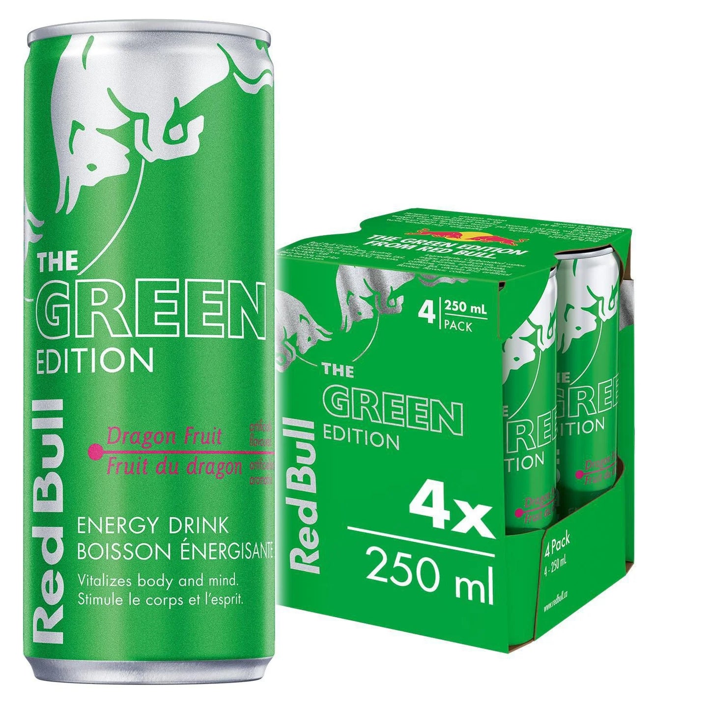 Red Bull Green Edition 4 PACK 250ml