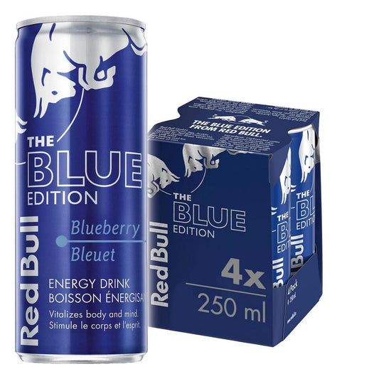 Red Bull Blue Edition 4 PACK 250ml