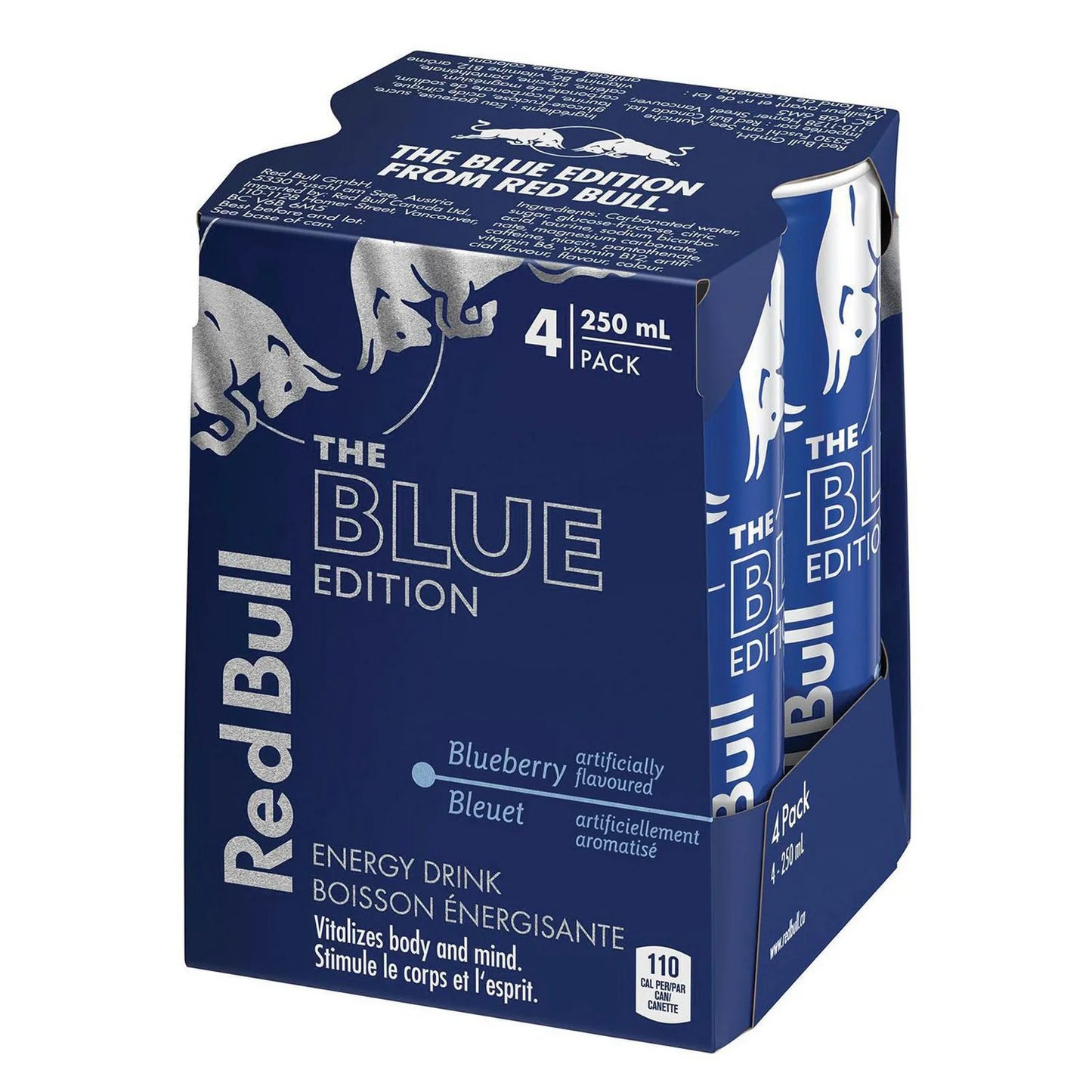 Red Bull Blue Edition 4 PACK 250ml